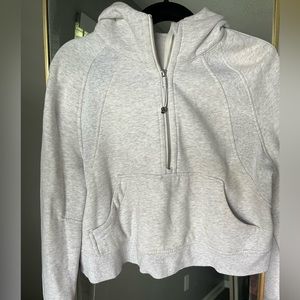 Scuba oversized half zip hoodie. XS/S